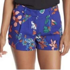 Diane Von Furstenberg Women's Floral Print Dress Shorts Size 8